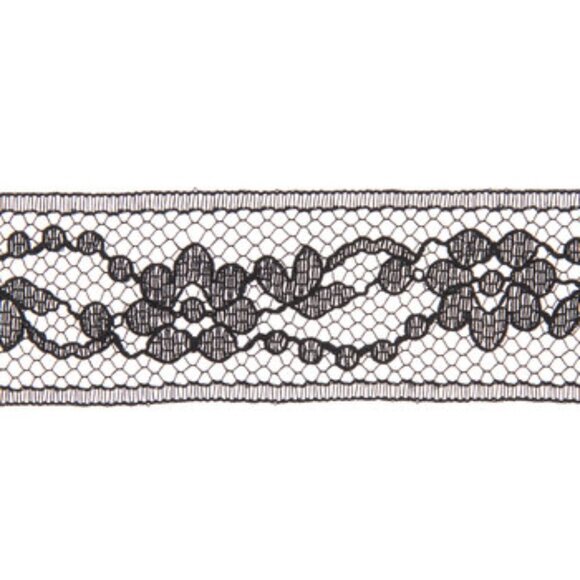 Wrights Flexi-Lace Cream and Black Hem Facings, 2.5 Yards - Picture 8 of 16